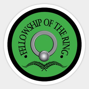 Fellowship of the Ring - Green Sticker